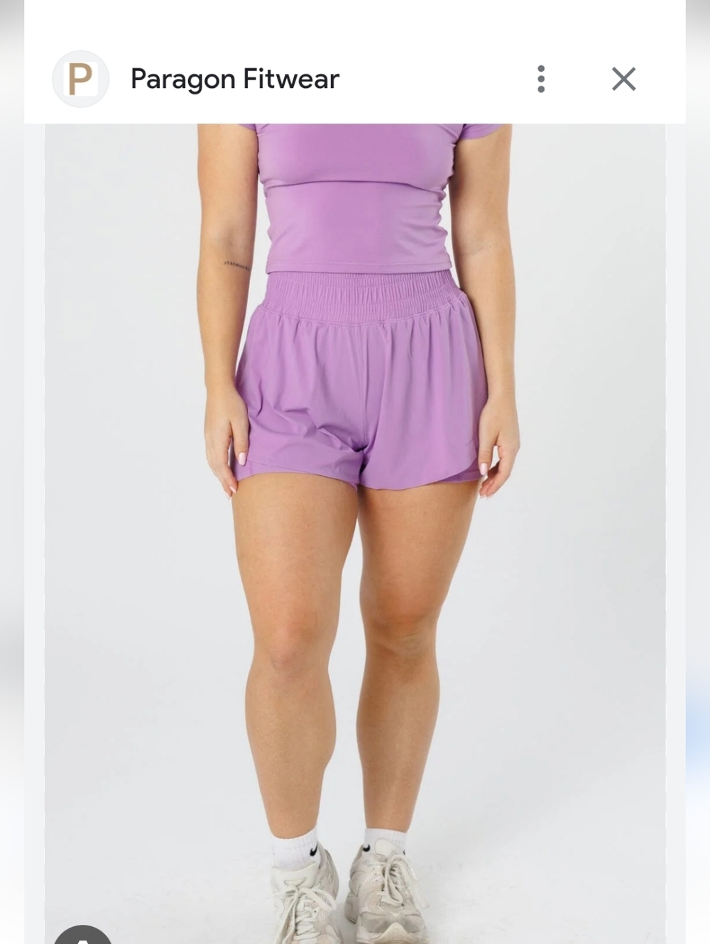 Paragon Fitwear FeatherKnit Momentum Trackshort - Lavender